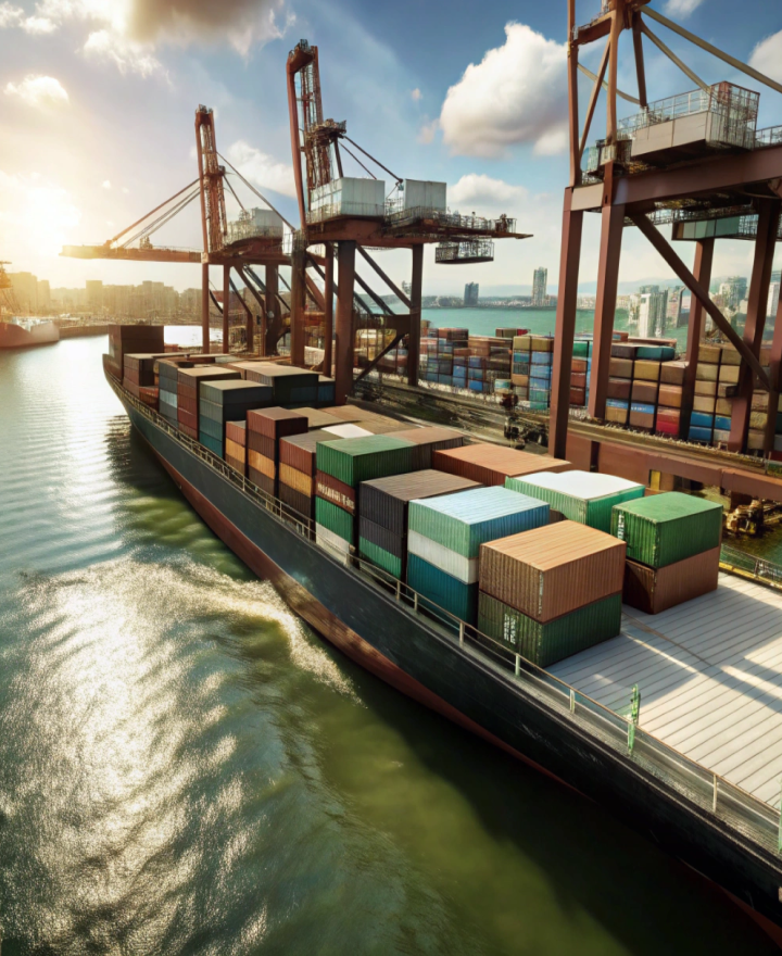 Background image for container freight with Instafrakt